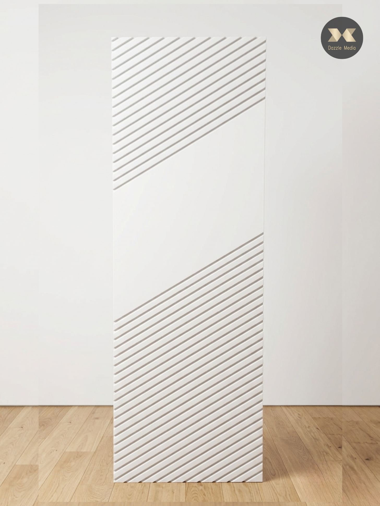 Diagonal Grooved Slat Side Panel Backdrop Hire Melbourne