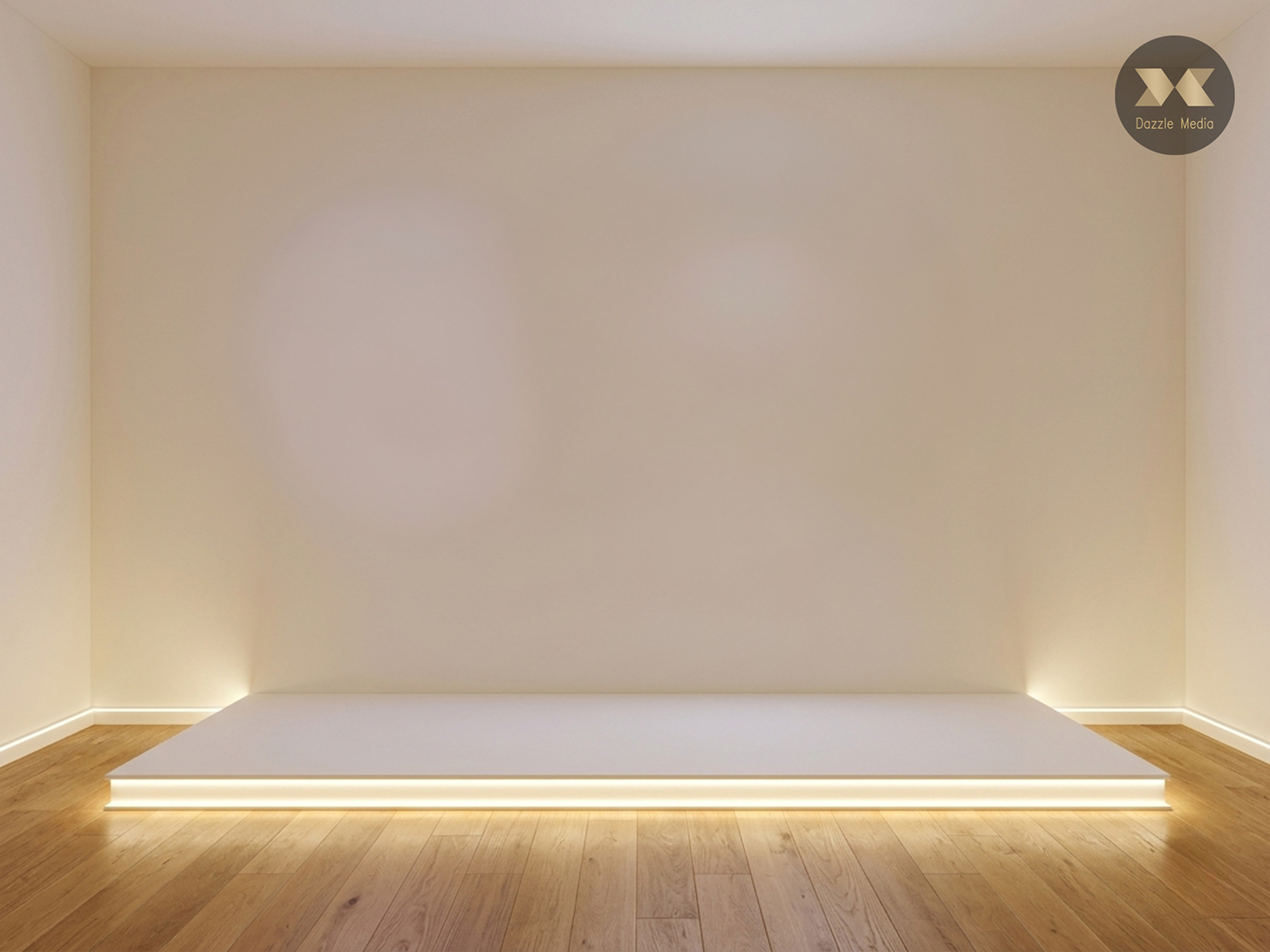 Luxury Rectangular Low Profile Wedding Stage Panel with Under Glow LED Hire Melbourne