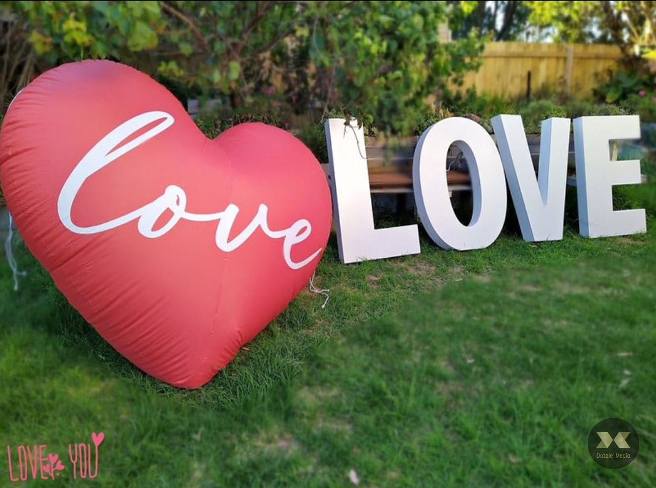 Giant LOVE Letters